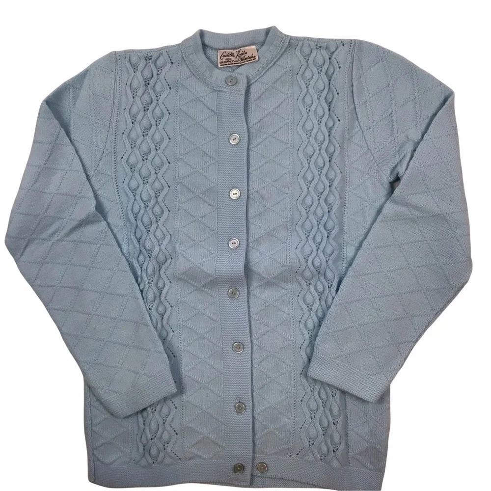 Vintage Wintuk Cable knit cardigan sweater